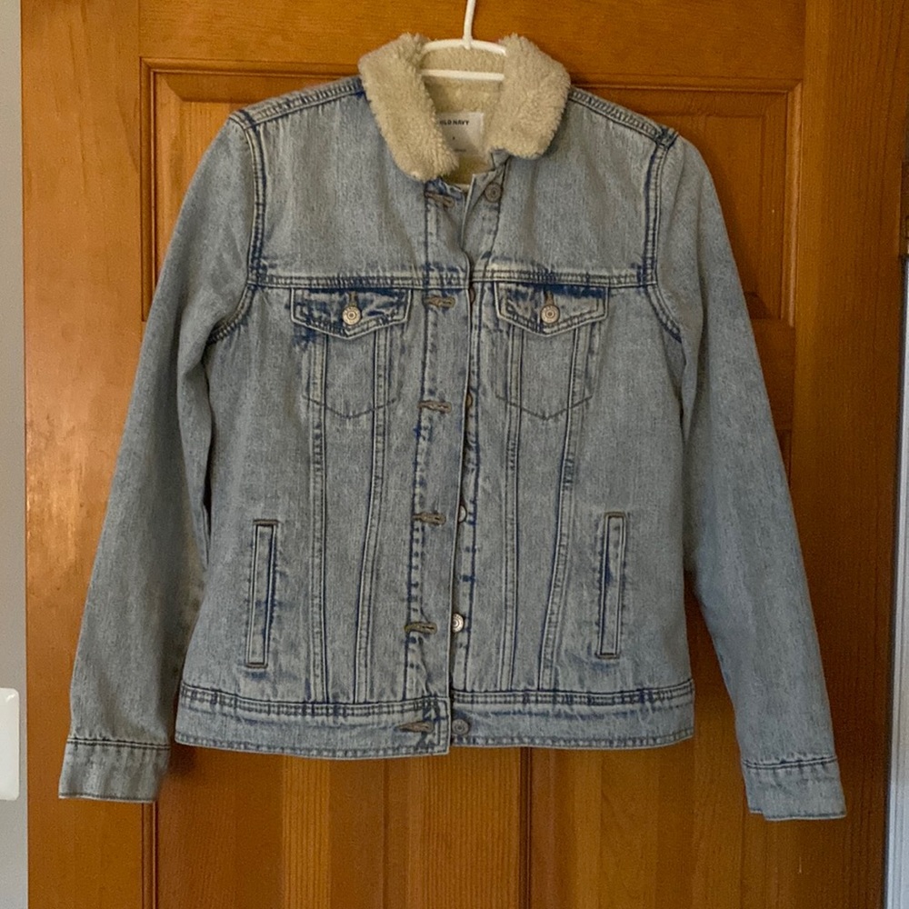 Jean jacket Sherpa lining